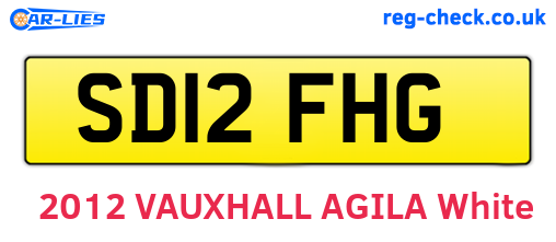 SD12FHG are the vehicle registration plates.