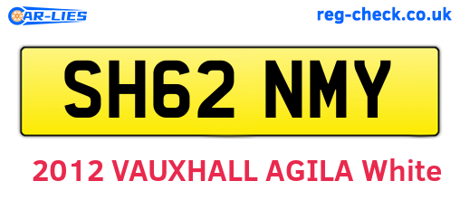 SH62NMY are the vehicle registration plates.