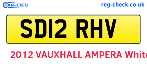 SD12RHV are the vehicle registration plates.