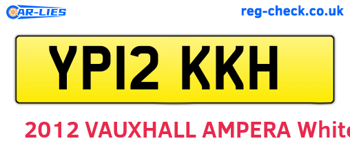 YP12KKH are the vehicle registration plates.