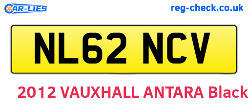 NL62NCV are the vehicle registration plates.