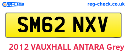 SM62NXV are the vehicle registration plates.