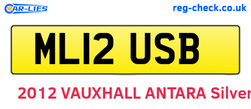 ML12USB are the vehicle registration plates.
