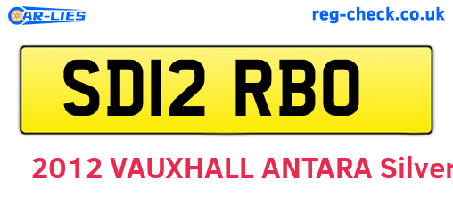 SD12RBO are the vehicle registration plates.