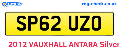 SP62UZO are the vehicle registration plates.
