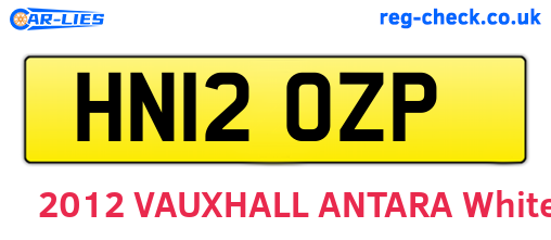 HN12OZP are the vehicle registration plates.