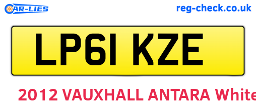 LP61KZE are the vehicle registration plates.