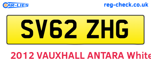 SV62ZHG are the vehicle registration plates.