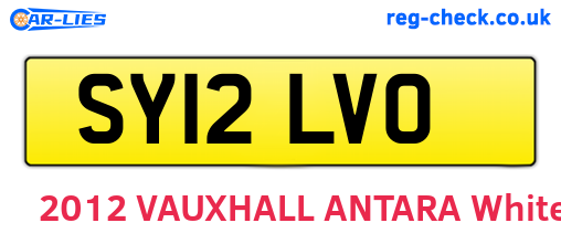 SY12LVO are the vehicle registration plates.