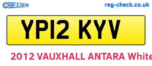 YP12KYV are the vehicle registration plates.