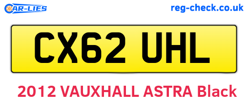 CX62UHL are the vehicle registration plates.