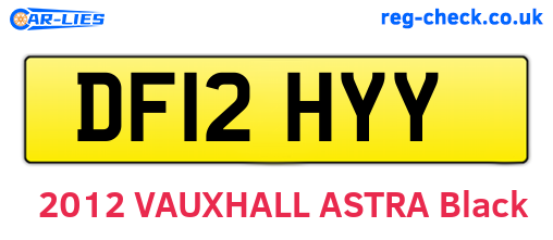 DF12HYY are the vehicle registration plates.