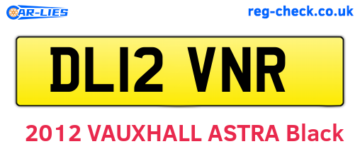 DL12VNR are the vehicle registration plates.