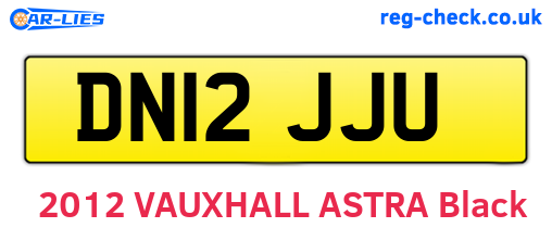 DN12JJU are the vehicle registration plates.