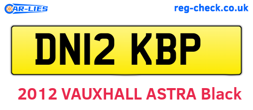 DN12KBP are the vehicle registration plates.