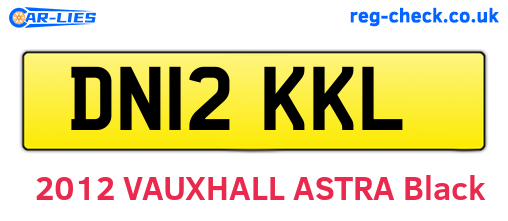 DN12KKL are the vehicle registration plates.