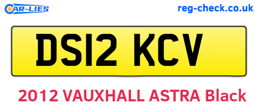 DS12KCV are the vehicle registration plates.