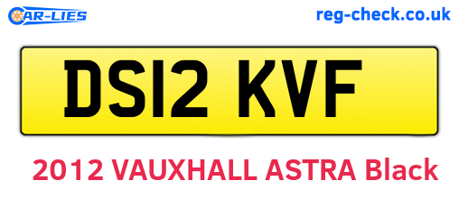 DS12KVF are the vehicle registration plates.
