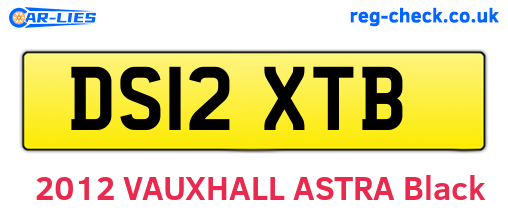 DS12XTB are the vehicle registration plates.