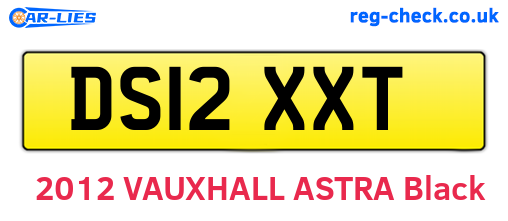DS12XXT are the vehicle registration plates.