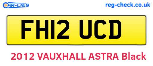 FH12UCD are the vehicle registration plates.