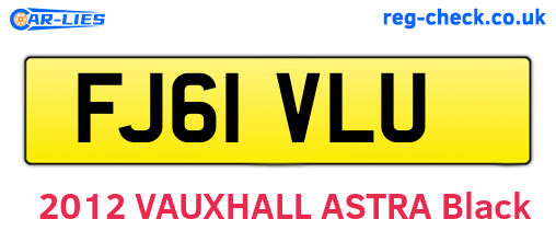 FJ61VLU are the vehicle registration plates.