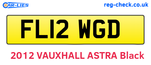 FL12WGD are the vehicle registration plates.
