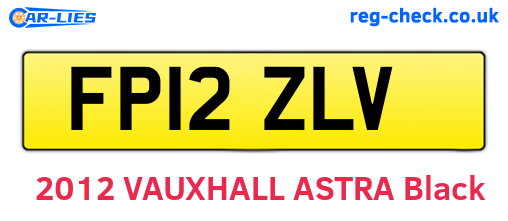FP12ZLV are the vehicle registration plates.