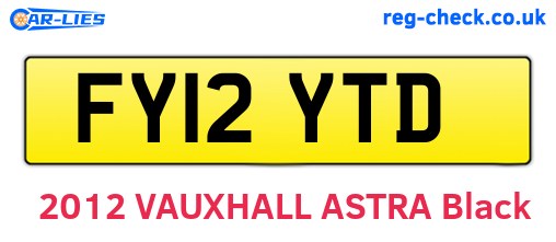 FY12YTD are the vehicle registration plates.