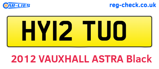 HY12TUO are the vehicle registration plates.