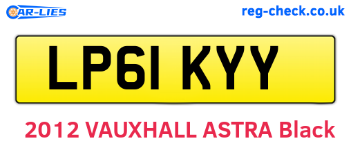 LP61KYY are the vehicle registration plates.