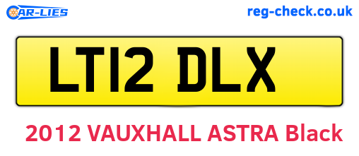 LT12DLX are the vehicle registration plates.