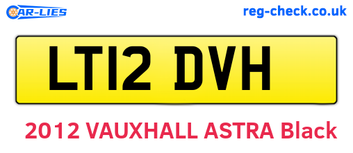 LT12DVH are the vehicle registration plates.