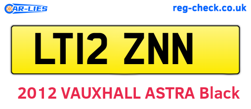LT12ZNN are the vehicle registration plates.