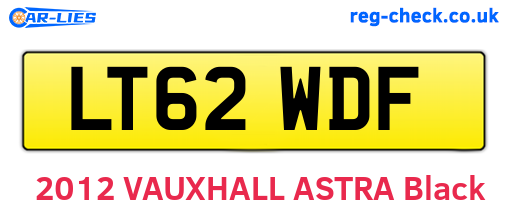 LT62WDF are the vehicle registration plates.