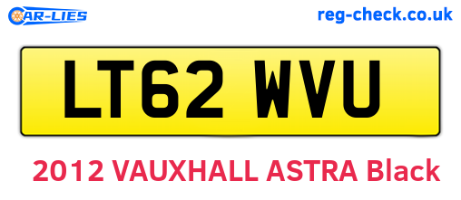 LT62WVU are the vehicle registration plates.