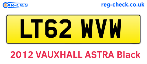 LT62WVW are the vehicle registration plates.
