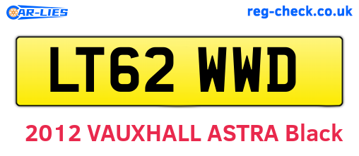 LT62WWD are the vehicle registration plates.