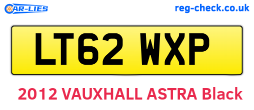 LT62WXP are the vehicle registration plates.