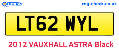 LT62WYL are the vehicle registration plates.
