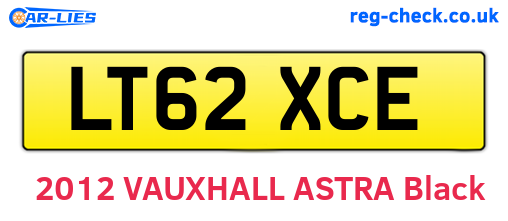 LT62XCE are the vehicle registration plates.