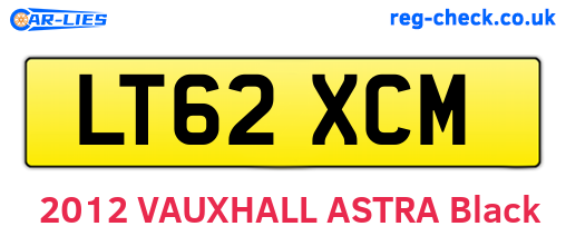 LT62XCM are the vehicle registration plates.