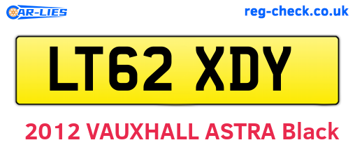 LT62XDY are the vehicle registration plates.