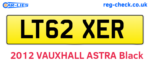 LT62XER are the vehicle registration plates.