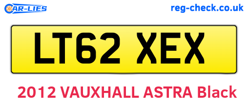 LT62XEX are the vehicle registration plates.