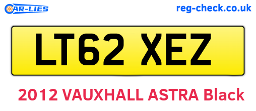 LT62XEZ are the vehicle registration plates.