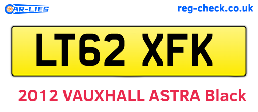 LT62XFK are the vehicle registration plates.