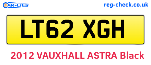 LT62XGH are the vehicle registration plates.