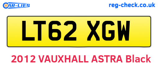 LT62XGW are the vehicle registration plates.