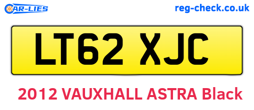 LT62XJC are the vehicle registration plates.